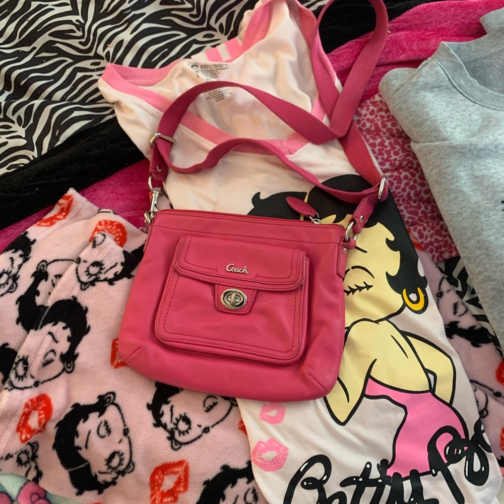 Coach Fuchsia Crossbody Bag